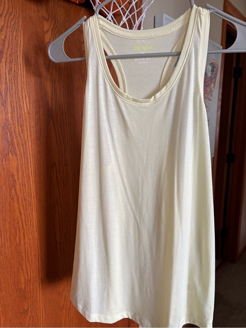 tek gear Pale Yellow Racerback Tank Top - Women's